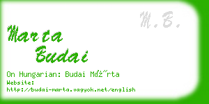 marta budai business card